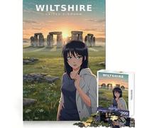 Puzzle "Il Cerchio Eterno dell'Alba" per ragazzi, 1000 pezzi, gioco cognitivo, hobby tranquillo, bordo premium, regalo di Natale 50x75cm