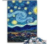 Puzzle "Il cielo notturno" di Van Gogh, 1000 pezzi per adulti, modello da assemblare, ideale come regalo per tutta la famiglia, adatto per bambini di età compresa tra 14 e 50 anni (50x75cm)