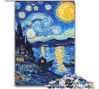 Puzzle "Il cielo notturno" di Van Gogh per adolescenti del 2000, giocattoli per l'intrattenimento della famiglia, ideali come regalo per tutta la famiglia (70x100cm)