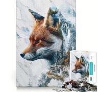 Puzzle "Il dominio mistico della volpe" per ragazzi, 1000 pezzi, stimola la memoria, gioco lento, bordi puliti, regalo di Natale 38x52cm