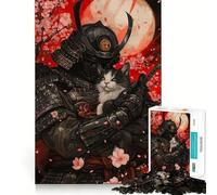 Puzzle "Il fedele compagno del samurai" per adulti, 1000 pezzi, gioco di logica, svago, taglio perfetto, regalo creativo (50x75cm)