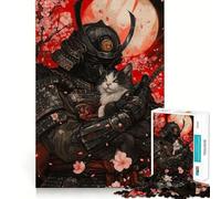Puzzle "Il fedele compagno del samurai" per adulti, 1000 pezzi, gioco di logica, svago, taglio perfetto, regalo creativo (38x26cm)