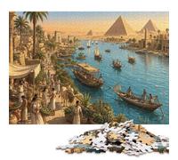 Puzzle Il fiume Nilo in Legno 300 Pezzi, Gioco da Tavolo in Famiglia