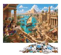 Puzzle Il fiume Nilo in Legno 300 Pezzi, Gioco da Tavolo in Famiglia