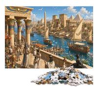 Puzzle Il fiume Nilo in Legno 300 Pezzi, Gioco da Tavolo in Famiglia