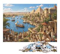 Puzzle Il fiume Nilo in Legno 500 Pezzi, Gioco da Tavolo in Famiglia