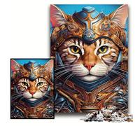 Puzzle "Il gatto col cappello" da 1000 pezzi per adulti, puzzle in legno per adulti, rompicapo impegnativo per adolescenti, divertente serata di giochi in famiglia, dimensioni 50x75cm.