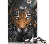 Puzzle "Il Giardino delle Tigri" Premium, Puzzle Rettangolare in Carta Riciclata al 100%, per Bambini e Bambine, Regali di Natale 1000 Pezzi (75x50cm)