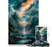 Puzzle "Il Lago Magico" da 1000 pezzi per ragazzi, gioco di logica, momento di relax, design di qualità, regalo perfetto 38x52cm