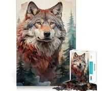 Puzzle "Il Lupo e il Selvaggio" da 1000 pezzi per adulti, gioco intelligente per interni, taglio preciso, regalo perfetto 50x75cm