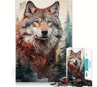 Puzzle "Il Lupo e il Selvaggio" per ragazzi, 1000 pezzi, gioco cognitivo, hobby tranquillo, bordo di alta qualità, regalo di Natale 38x26cm