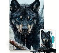 Puzzle "Il Lupo Invernale" per ragazzi, 1000 pezzi, stimola la memoria, favorisce il divertimento, bordi netti, idea regalo di Natale 50x75cm