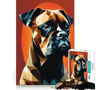 Puzzle "Il mio cane Boxer" per adulti, 1000 pezzi, gioco per allenare la mente, divertimento in casa, taglio di precisione, regalo per le vacanze (50x75cm)
