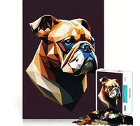 Puzzle "Il mio cane Bulldog" per ragazzi, 1000 pezzi, per migliorare la memoria, calmare e rilassare, design classico da assemblare, regalo (50x75cm)