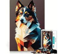 Puzzle "Il mio cane, pastore australiano" per ragazzi, 1000 pezzi, gioco di logica stimolante, divertimento condiviso, bordi trasparenti, regalo perfetto (38x52cm)