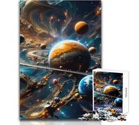 Puzzle "Il mistero dell'universo" da 1000 pezzi, divertente gioco per lo sviluppo cognitivo, speciale regalo di festa premuroso, dimensioni 38x26cm