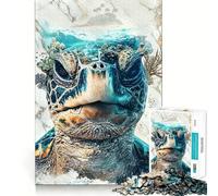 Puzzle "Il mondo delle tartarughe" per adulti, 1000 pezzi, gioco intelligente, per rafforzare i legami familiari, taglio preciso, regalo stagionale 50x75cm