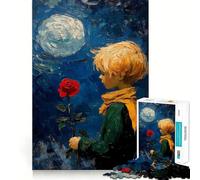 Puzzle Il Piccolo Principe con la Rosa per ragazzi, 1000 pezzi, per migliorare la memoria, per il tempo libero a casa, con bordi precisi, 38x26cm