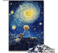 Puzzle "Il piccolo principe del cielo notturno" per adolescenti, 1000 pezzi, modelli da assemblare, attività divertenti da fare a casa, regalo di compleanno, regali da viaggio (50x75cm)