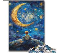 Puzzle "Il piccolo principe del cielo notturno" per adolescenti, 2000 pezzi, difficile da completare ma divertente e umoristico, regalo di compleanno, regali, decorazione murale (70x100cm)