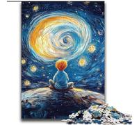 Puzzle "Il piccolo principe del cielo notturno" per adolescenti, stimolanti giochi, decorazioni da parete, regali unici per compleanno e Natale (70x100cm)