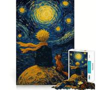 Puzzle "Il Piccolo Principe e la Volpe" da 1000 pezzi per ragazzi, gioco di logica stimolante per attività domestiche, bordi trasparenti, regalo prezioso 38x26cm