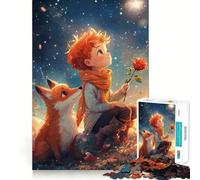 Puzzle Il Piccolo Principe e la Volpe per ragazzi, 1000 pezzi, per migliorare la memoria, per il tempo libero a casa, con bordi precisi, 50x75cm