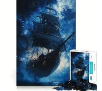 Puzzle "Il Pirata di Mezzanotte" per ragazzi, 1000 pezzi per allenare la mente, semplice e divertente da assemblare, un regalo prezioso 50x75cm