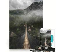 Puzzle "Il Ponte" da 1000 pezzi per adulti, gioco intelligente per interni, taglio preciso, regalo perfetto 38x52cm