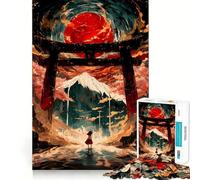 Puzzle "Il potere del cancello Torii" per adolescenti, 1000 pezzi, gioco cognitivo, hobby tranquillo, bordo premium, regalo di Natale 38x26cm