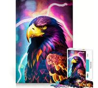 Puzzle "Il potere dell'aquila" per ragazzi, 1000 pezzi, stimola la memoria, gioco lento, bordi puliti, regalo di Natale 38x26cm