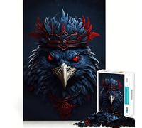 Puzzle "Il Re Corvo" da 1000 pezzi per adulti, gioco di logica e abilità, calma e relax, taglio preciso, regalo perfetto 38x52cm