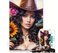 Puzzle "Il Regno dei Girasoli" da 1000 pezzi per ragazzi, gioco di logica semplice, svago facile, taglio perfetto, regalo di compleanno 50x75cm