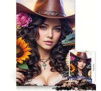 Puzzle "Il Regno dei Girasoli" da 1000 pezzi per ragazzi, gioco di logica semplice, svago facile, taglio perfetto, regalo di compleanno 50x75cm