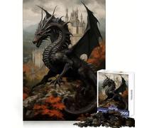 Puzzle "Il Regno del Drago" per ragazzi, 1000 pezzi, stimola la memoria, ideale per il tempo libero, con bordi netti, un regalo perfetto 50x75cm