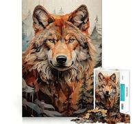 Puzzle "Il Regno del Lupo Alfa" da 1000 pezzi per adulti, un gioco intelligente per tutta la famiglia, con tagli precisi e un'opera d'arte di alta qualità (50x75cm)
