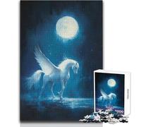 Puzzle "Il richiamo della luna a Pegaso" 1000 pezzi, divertente gioco per lo sviluppo cognitivo, speciale regalo di festa premuroso, dimensioni 38x52cm