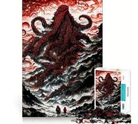 Puzzle "Il richiamo di Cthulhu" per ragazzi, 1000 pezzi, stimola la memoria, divertente e rilassante, con bordi precisi, regalo artistico 38x26cm