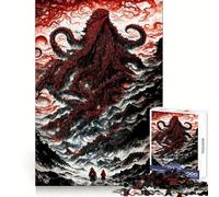 Puzzle "Il richiamo di Cthulhu" per ragazzi, 1000 pezzi, stimola la memoria, divertente e rilassante, con bordi precisi, regalo artistico 38x52cm
