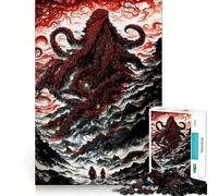 Puzzle "Il richiamo di Cthulhu" per ragazzi, 1000 pezzi, stimola la memoria, ideale per il tempo libero, con bordi netti, un regalo perfetto 50x75cm
