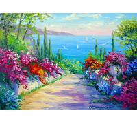 Puzzle Il sentiero soleggiato verso il mare 1000 pezzi ENJOY