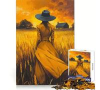 Puzzle "Il Sognatore dei Campi" per Adolescenti, 1000 pezzi, stimola la memoria, ideale per il tempo libero, con bordi netti, un regalo perfetto 50x75cm