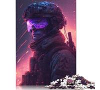 Puzzle "Il soldato cyberpunk" da 1500 pezzi, un puzzle stimolante e stimolante per adulti e ragazzi, 1500 pezzi (85x57 cm)