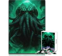 Puzzle "Il terrore di Cthulhu" da 1000 pezzi, divertente gioco per lo sviluppo cognitivo, speciale, regalo di festa, dimensioni 38x26cm
