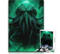 Puzzle Il terrore di Cthulhu da 1000 pezzi per adolescenti, gioco di apprendimento consapevole e divertente, celebrazioni gioiose, dimensioni 50x75cm
