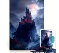 Puzzle "Il Trono della Notte Eterna" da 1000 pezzi per ragazzi, gioco di logica, momento di relax, bordo di qualità, regalo perfetto 38x52cm