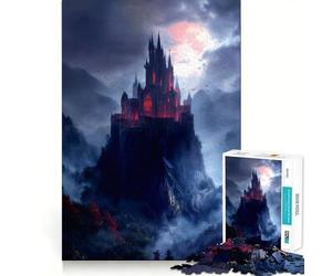 Puzzle "Il Trono della Notte Eterna" da 1000 pezzi per ragazzi, gioco di logica, momento di relax, bordo di qualità, regalo perfetto 38x52cm