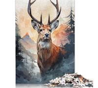 Puzzle "Il vagabondo del bosco", attività divertente da fare a casa, puzzle di cartone di alta qualità per adulti e adolescenti, regali per la festa del papà, 1000 pezzi (26x38 cm)