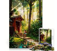 Puzzle Il Viaggiatore Perduto da 1000 pezzi per adolescenti migliora la memoria, rilassante e divertente, con bordi netti, 38x26cm