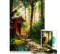 Puzzle Il Viaggiatore Perduto da 1000 pezzi per adolescenti migliora la memoria, rilassante e divertente, con bordi netti, 50x75cm